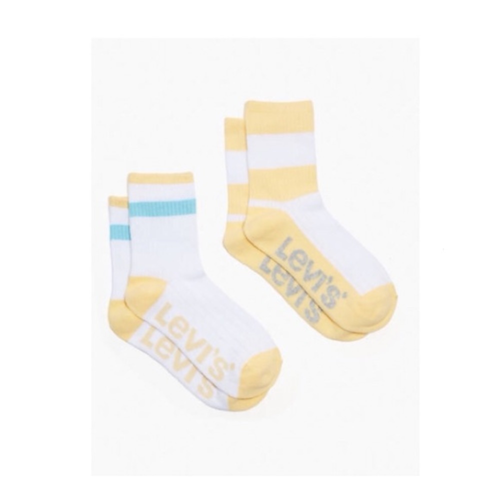 Levi’s RUGBY STRIPE SHORT SOCK (2 PACK) NWT